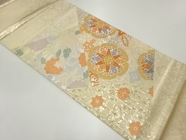 JAPANESE FUKURO OBI / WOVEN FLOWER